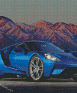 Blue Ford Gt Diamond Painting