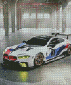 Bmw M8 Gte Racing Car Diamond Painting