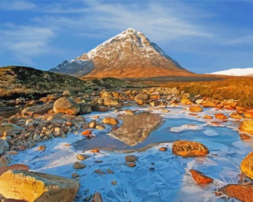 Buachaille Etive Mor Mountain Landscape Diamond Painting