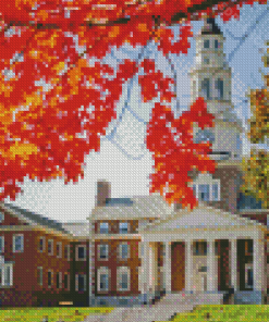 Colby College Autumn Diamond Painting