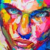 Colorful Abstract Male Face Diamond Painting