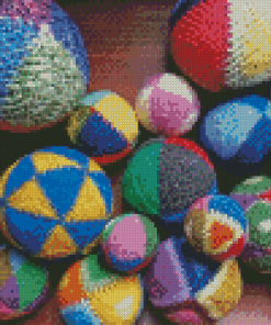 Colorful Yarn Balls Diamond Painting