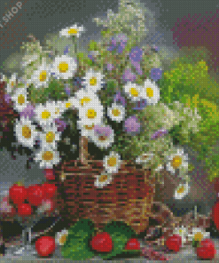 Cool Daisy In A Vase Diamond Painting