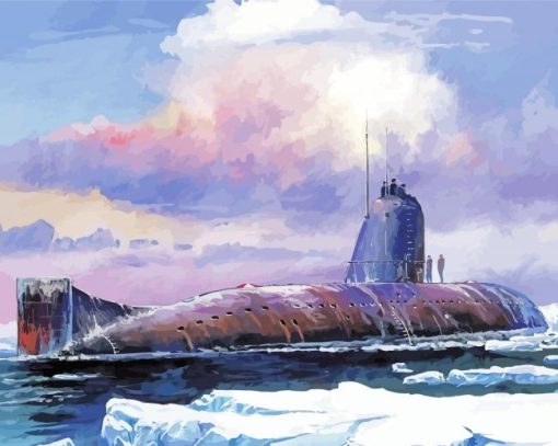 Cool Submarine Diamond Painting