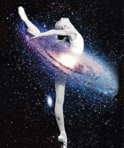 Galaxy Space Ballerina Diamond Painting