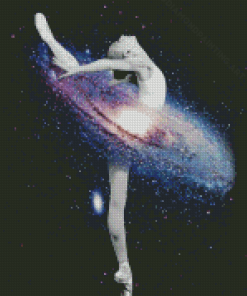 Galaxy Space Ballerina Diamond Painting