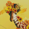 Giraffe Sunflowers Diamond Painting
