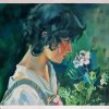 Girl With Flower Joaquin Sorolla Diamond Painting