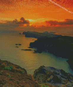 Madeira Island Sunset Diamond Painting