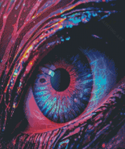 Purple Eye Diamond Painting