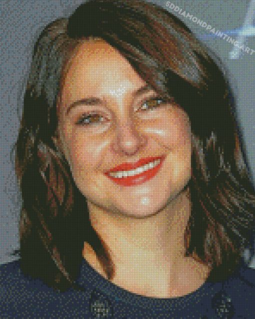 Shailene Woodley Actress Smiling Diamond Painting