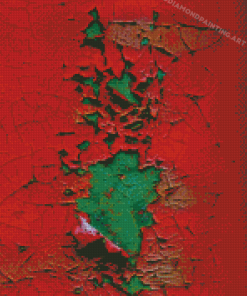 Abstract Red And Green Art Diamond Painting