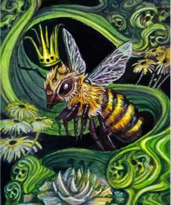 Aesthetic Queen Bee Art Diamond Painting