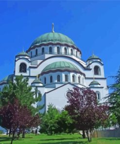 Belgrade St Sava Church Diamond Painting