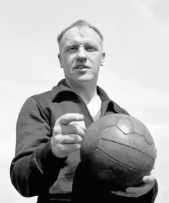 Bill Shankly In Black And White Diamond Painting