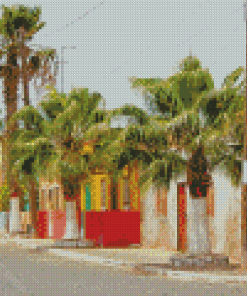 Cape Verde Buildings Diamond Painting