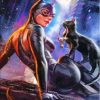 Cat And Catwoman Diamond Painting