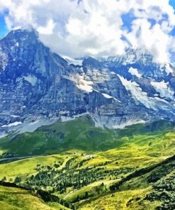 Eiger Landscape Diamond Painting