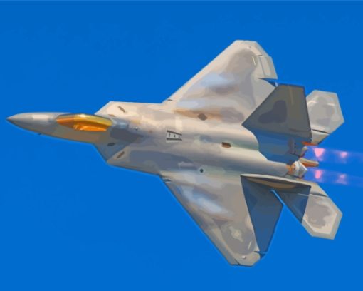 F 22 Aircraft Diamond Painting