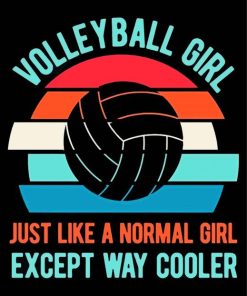 Girl Volleyball Quote Diamond Painting