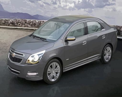 Grey Chevrolet Cobalt Car Diamond Painting