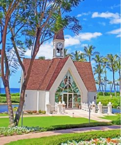 Hawaii Wailea Church Diamond Painting