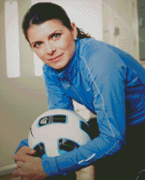 Mia Hamm Football Player Diamond Painting