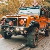 Orange Land Rover Defender Diamond Painting