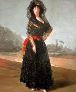 The Black Duchess By Francisco Goya Diamond Painting