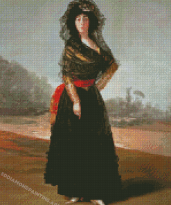 The Black Duchess By Francisco Goya Diamond Painting