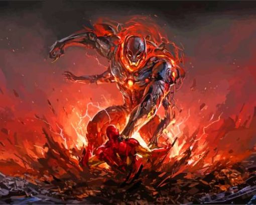 Ultron Comic Art Diamond Painting