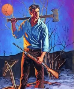 Aesthetic Ash Evil Dead Diamond Painting