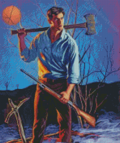 Aesthetic Ash Evil Dead Diamond Painting