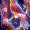 Aesthetic Floral Bird Diamond Painting