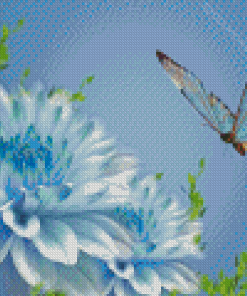 Aesthetic Flower And Butterfly Diamond Painting