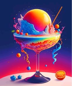 Aesthetic Space Cup Diamond Painting