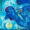 Blue Landscape Chagall Diamond Painting