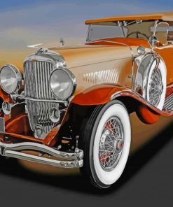 Brown Duesenberg Diamond Painting