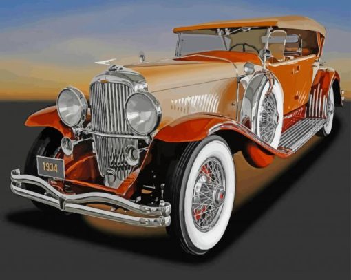 Brown Duesenberg Diamond Painting