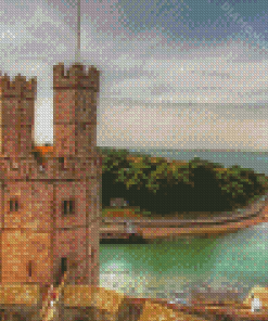 Carnarvon Castle Tower Diamond Painting