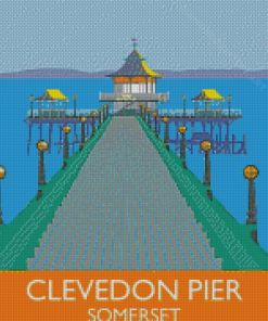Clevedon Pier Poster Diamond Painting