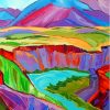 Colorful Mountain Diamond Painting