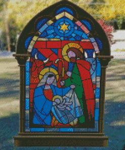 Colorful Stained Glass Window Diamond Painting