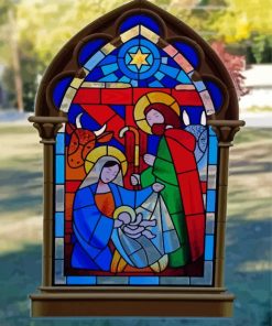 Colorful Stained Glass Window Diamond Painting