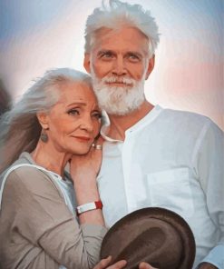 Cool Old Couple In Love Diamond Painting