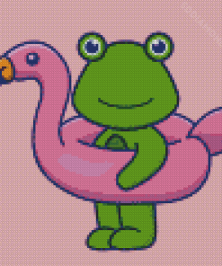 Frog And Flamingo Cartoon Diamond Painting