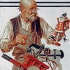 Joseph Christian Leyendecker The Toymaker Diamond Painting