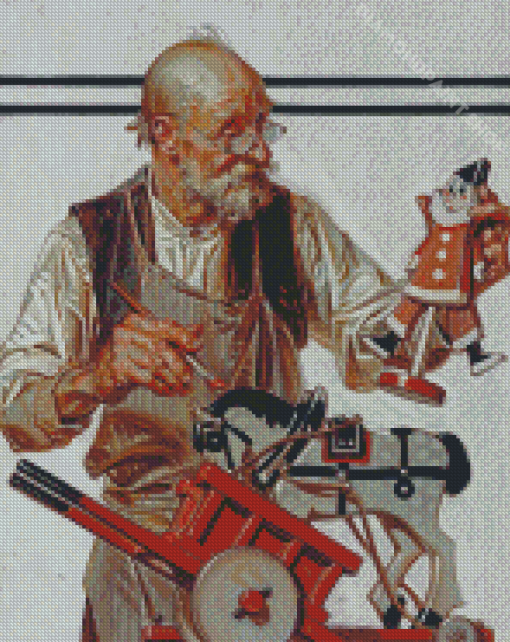 Joseph Christian Leyendecker The Toymaker Diamond Painting