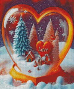 Love Heart Diamond Painting