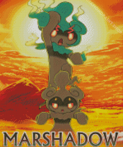 Marshadow Pokemon Poster Diamond Painting